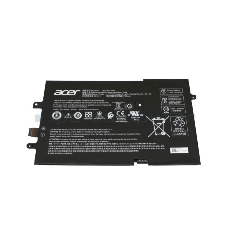 Батарея Acer Swift 2019 SF714 AP18D7J 2770mah 31.9Wh 11.55В Servise Original Батарея Acer Swift 2019 SF714 AP18D7J 2770mah 31.9Wh 11.55В Servise Original
