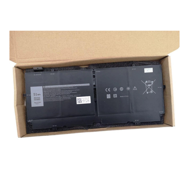 Батарея DELL XPS 13 7390 2-In-1 9310 2-In-1XX3T7 00FDRT P103G001 P103G002 X1W0D 52TWH 51Wh 11.4B
