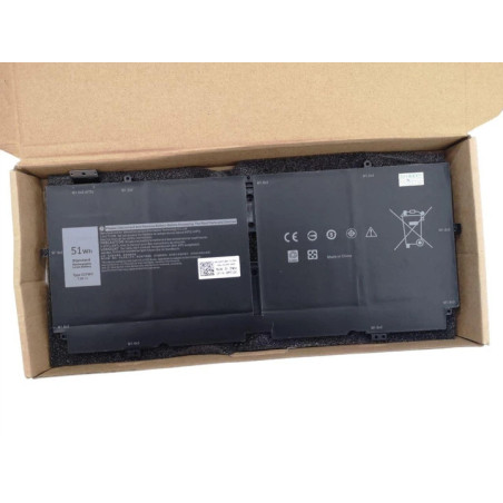 Батарея DELL XPS 13 7390 2-In-1 9310 2-In-1XX3T7 00FDRT P103G001 P103G002 X1W0D 52TWH 51Wh 11.4B