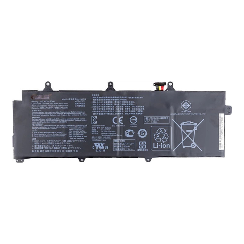 Батарея Asus Rog Zephyrus GX501 GX501V GX501GI GX501GM C41N1712 3255mah 50Wh 15.4В Servise Original Батарея Asus Rog Zephyrus GX501 GX501V GX501GI GX501GM C41N1712 3255mah 50Wh 15.4В Servise Original
