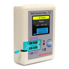 Тестер TC1 ESR LCR-TC1 Тестер радіокомпонентів транзисторів вимірювач LCR NPN PNP MOSFET багатофункціональний