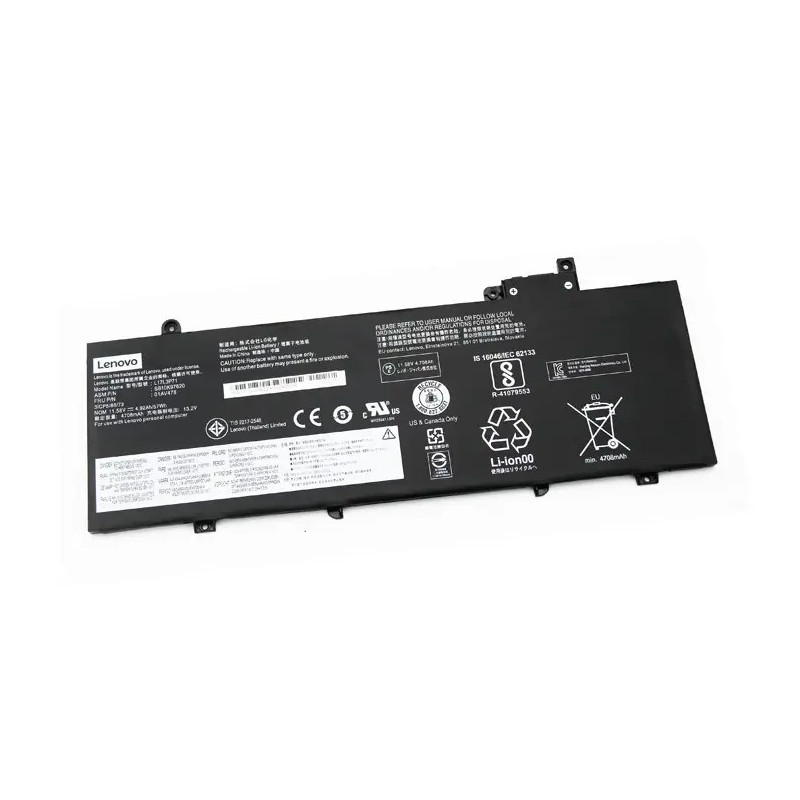 Батарея Lenovo ThinkPad T480S 01AV478 01AV479 01AV480 SB10K97620 L17M3P72 L17M3P71 L17L3P71 4920mah 57Wh 11.58В