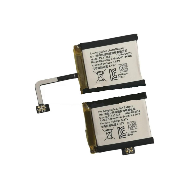 Батарея Amazfit GTR 4 A2165 A2166 EVE PL412631 475mah 3.87B Батарея Amazfit GTR 4 A2165 A2166 EVE PL412631 475mah 3.87B