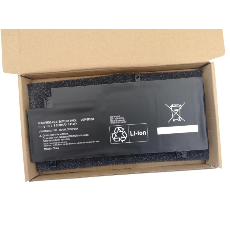 Батарея Sony VAIO 15 SVF15A SVF15A1ACXB SVF15A1ACXS SVF14A VGP-BPS34 3650mah 41Wh 11.1В Батарея Sony VAIO 15 SVF15A SVF15A1ACXB SVF15A1ACXS SVF14A VGP-BPS34 3650mah 41Wh 11.1В