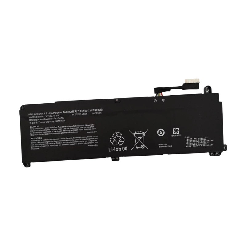 Батарея Clevo Hasee Z7 Z7T Z7-DA7NS Z7-DA7NP Z7-DA7NT V150BAT-3-41 V150BAT-4-53 3510mah 41Wh 11.55V Type-A