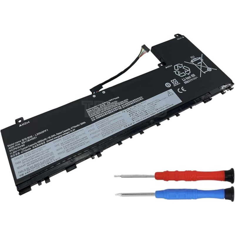 Батарея Lenovo IdeaPad 5 Pro SB11B44634 SB11B44632 L20D3PF1 L20M3PF1 4905mah 56.5Wh 11.52B Батарея Lenovo IdeaPad 5 Pro SB11B44634 SB11B44632 L20D3PF1 L20M3PF1 4905mah 56.5Wh 11.52B