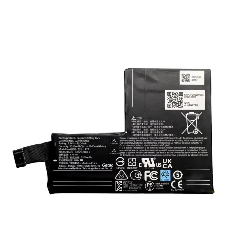 Батарея Steam Deck OLED F1A F7A F7G 5313mah 40.04Wh 7.7B Servise Original Батарея Steam Deck OLED F1A F7A F7G 5313mah 40.04Wh 7.7B Servise Original