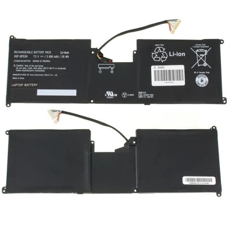 Батарея Sony VAIO Tap 11 Tablet SVT112A2WW VGP-BPS39 BPS39 3800mah 29Wh