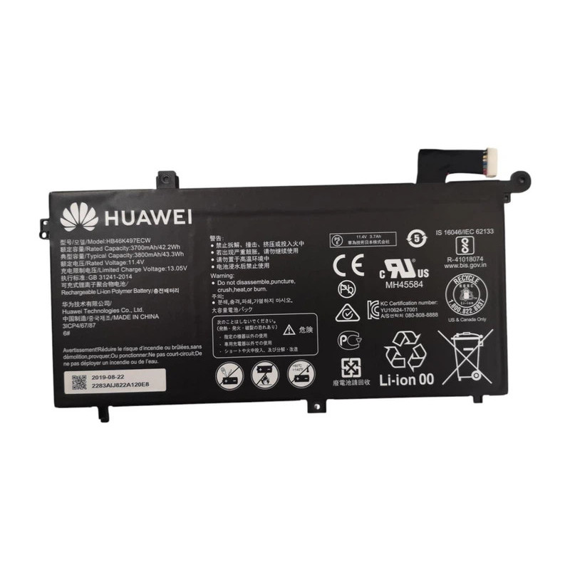 Батарея Huawei MateBook D PL-W19 W29 MRC-W50R 60R HB46K497ECW 3800mah 43.3Wh Servise Original