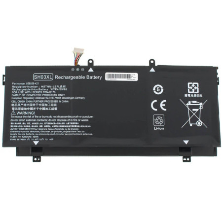 Батарея HP Spectre X360 13-AC 13-AB SH03XL CN03XL 5020mah 57.9Wh 11.4В Original