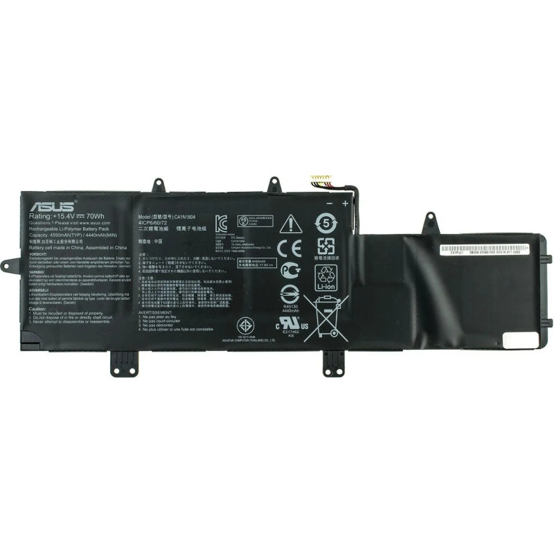Батарея Asus ZenBook Pro 14 UX450FD UX450FDX C41N1804 4550mah 70Wh 15.4В Original