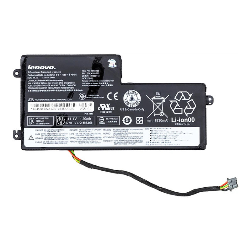 Батарея Lenovo ThinkPad T440 45N1108 45N1110 45N1711 45N1112 45N1113 L16M3P71 01AV459 2060mah 24Wh 11.4В Original