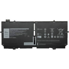 Батарея DELL XPS 13 7390 2-In-1 9310 2-In-1XX3T7 P103G001 P103G002 X1W0D 52TWH 51Wh Original