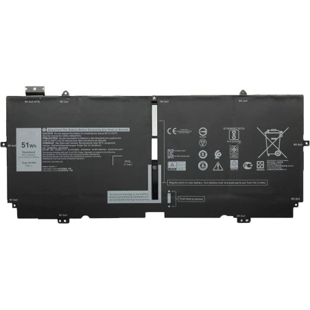 Батарея DELL XPS 13 7390 2-In-1 9310 2-In-1XX3T7 P103G001 P103G002 X1W0D 52TWH 51Wh Original