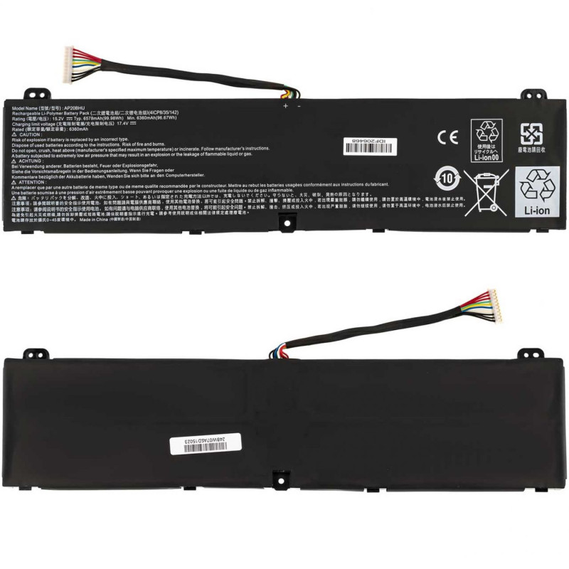 Батарея Acer ConceptD Predator Triton 500 SE 16 PT516-51S AP20BHU 6578mah 99.9Wh 15.2В Original Батарея Acer ConceptD Predator Triton 500 SE 16 PT516-51S AP20BHU 6578mah 99.9Wh 15.2В Original