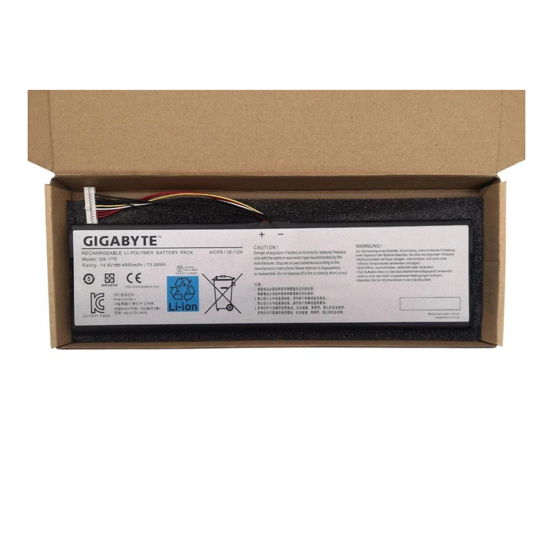 Батарея Gigabyte Aorus X3 X5 X6 X7 Plus V2 V3 V4 V5 X5S GX-17S 4950mah 73.26Wh Original Батарея Gigabyte Aorus X3 X5 X6 X7 Plus V2 V3 V4 V5 X5S GX-17S 4950mah 73.26Wh Original