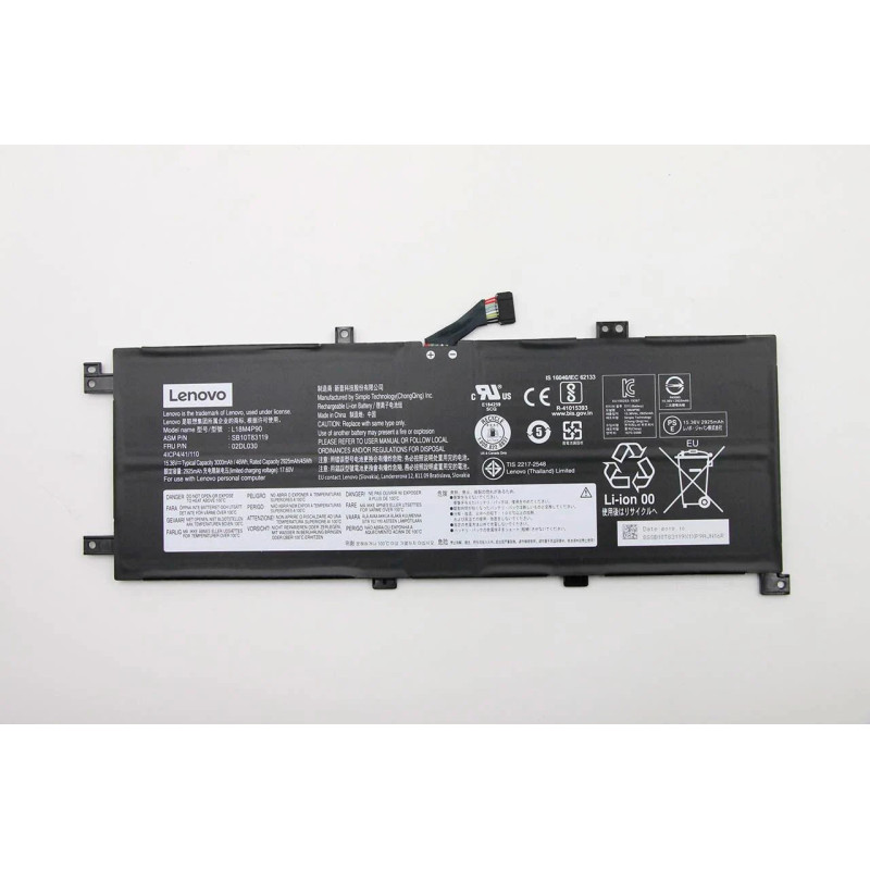 Батарея Lenovo ThinkPad L13 Yoga L18C4P90 L18M4P90 L18D4P90 02DL030 01DL031 SB10T83119 SB10T83177 2995mah 46Wh 15.36В Батарея Lenovo ThinkPad L13 Yoga L18C4P90 L18M4P90 L18D4P90 02DL030 01DL031 SB10T83119 SB10T83177 2995mah 46Wh 15.36В