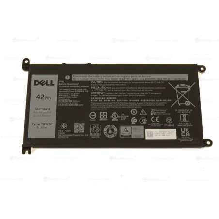 Батарея DELL Chromebook 3110 3110 2-in-1 Laptops YKG3C 0YKG3C 3500mah 42Wh 11.4В Original