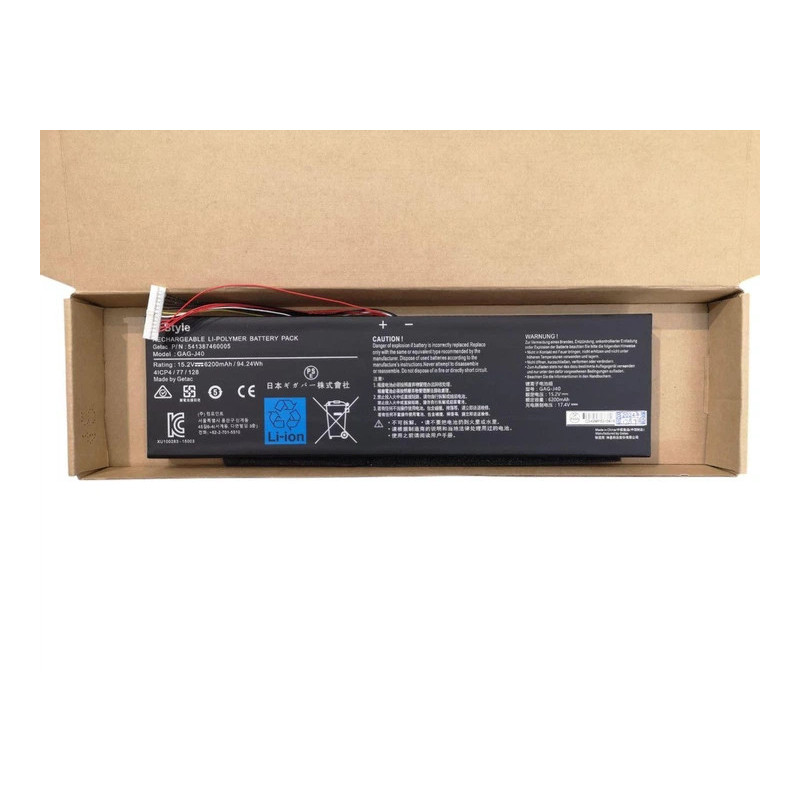 Батарея Gigabyte Aero 14 15 15X 15W P64Wv7 GAG-J40 6200mah 94.24Wh 15.2В Original Type-A Батарея Gigabyte Aero 14 15 15X 15W P64Wv7 GAG-J40 6200mah 94.24Wh 15.2В Original Type-A