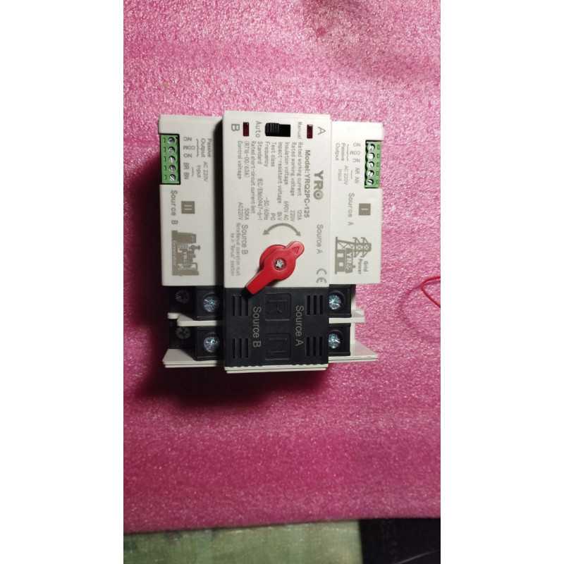 Автоматичний ввод резерву YRQ2PC-125 PC ATS 2P 63A 220V GENERATOR TYPE перемикач Автоматичний перемикач введення резерву АВР