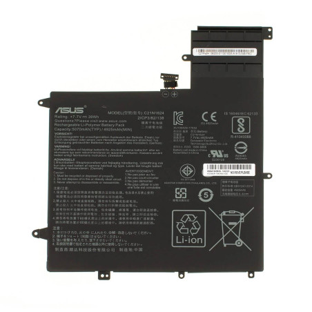 Батарея Asus ZenBook Flip S Q325U Q325UAR UX370UA C21N1624 Type-B 5070mah 39Wh 7.7B Original