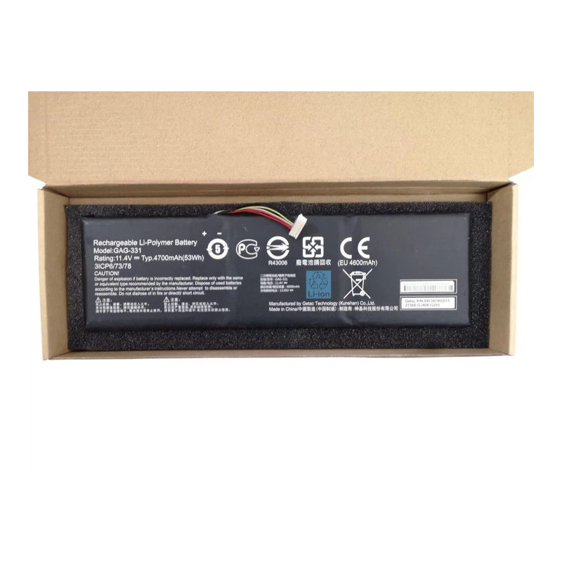 Батарея Gigabyte GAG-330 GAG-331 4700mah 53Wh 11.4B Original