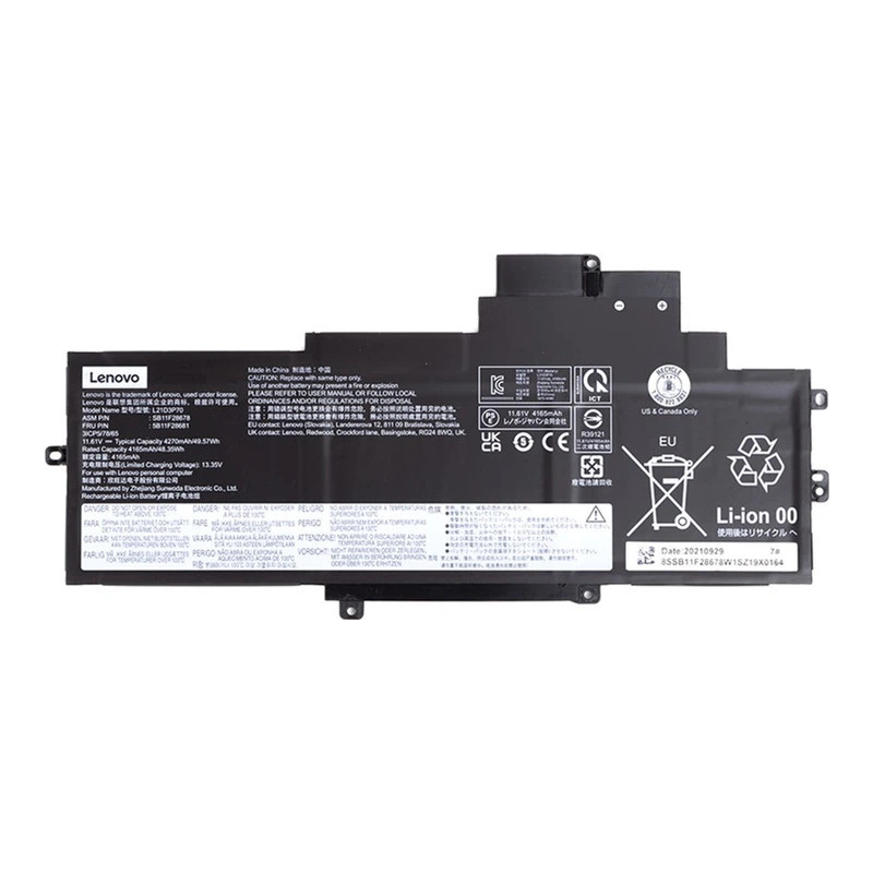 Батарея Lenovo ThinkPad X1 Nano Gen2 2022 Gen3 2023 L21M3P74 L21C3P74 L21C3P70 L21D3P70 4270mah 49.57Wh 11.61B Original