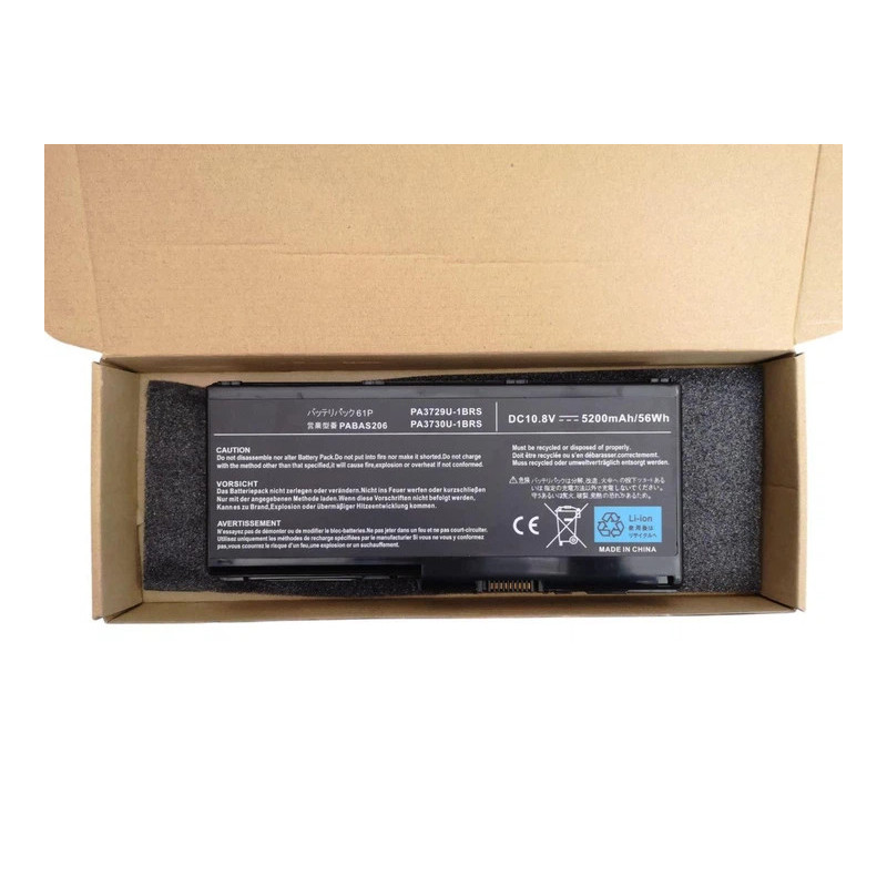 Батарея Toshiba Qosmio X500 X505 PABAS206 PA3729U-1BRS PA3730U-1BRS 5200mah 56Wh 14.8В