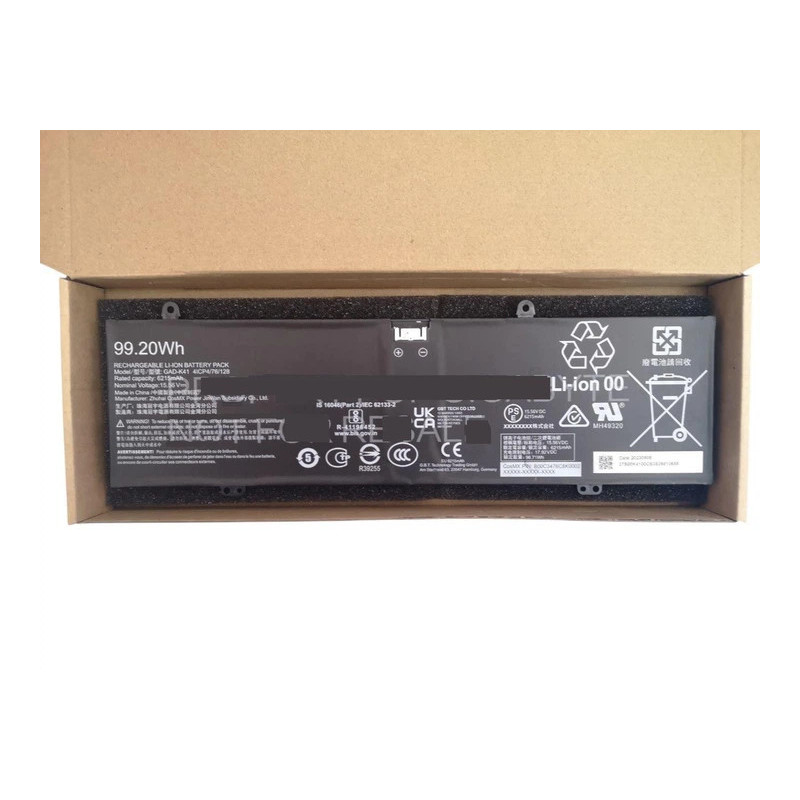 Батарея Gigabyte Aorus 16X 2024 16X ASG-63TWC65SH GAD-K41 6215mah 99.2Wh 15.56В Original