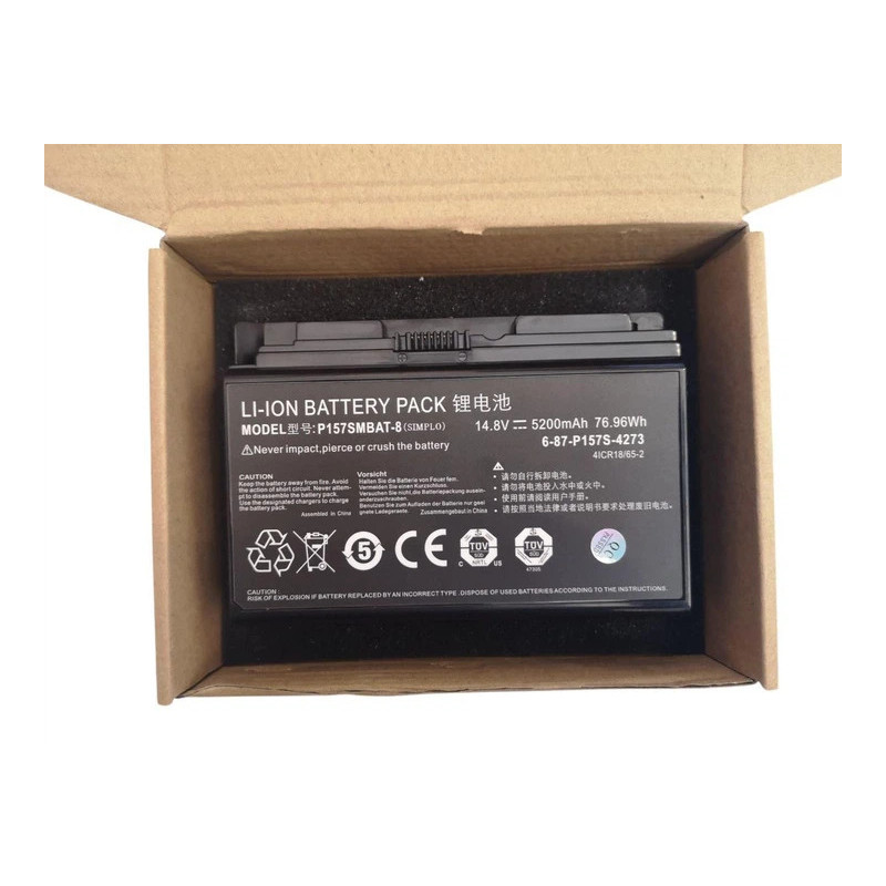 Батарея Clevo Terransforce P177 P157SM 6-87-P157S-4273 P157SMBAT-8 5200mah 76.96Wh 14.8В Original Батарея Clevo Terransforce P177 P157SM 6-87-P157S-4273 P157SMBAT-8 5200mah 76.96Wh 14.8В Original