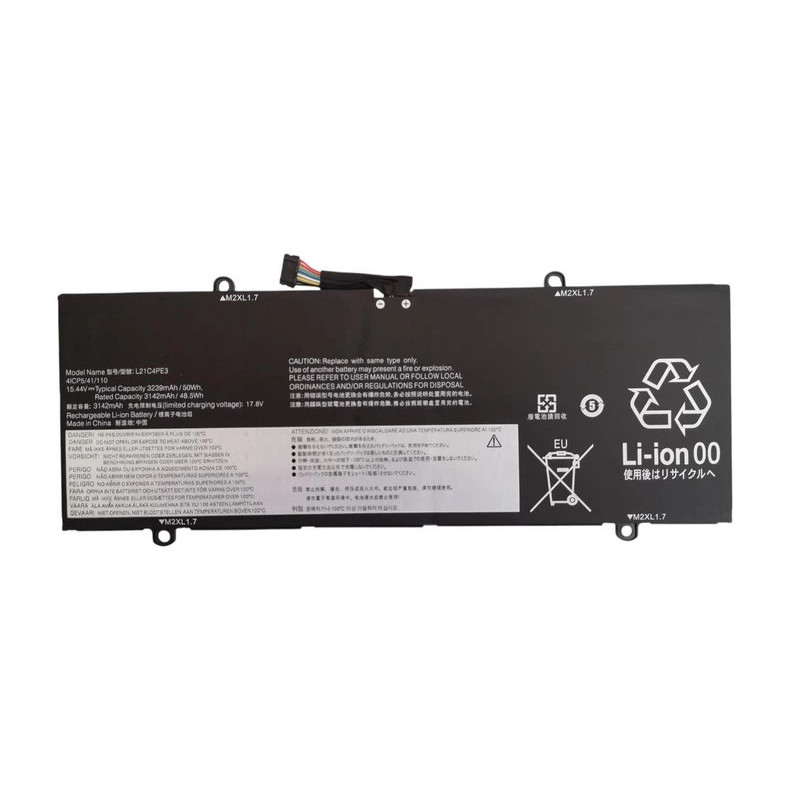 Батарея Lenovo IdeaPad Duet 5-12IAU7 12IRU8 L21M4PE4 L21L4PE3 L21C4PE3 3239mah 50Wh 15.4В Батарея Lenovo IdeaPad Duet 5-12IAU7 12IRU8 L21M4PE4 L21L4PE3 L21C4PE3 3239mah 50Wh 15.4В