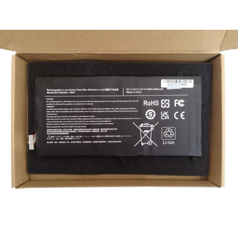 Батарея Toshiba Satellite Radius 12 P20W-C 10D PA5242U-1BRS 3655mah 43Wh 11.4В Батарея Toshiba Satellite Radius 12 P20W-C 10D PA5242U-1BRS 3655mah 43Wh 11.4В