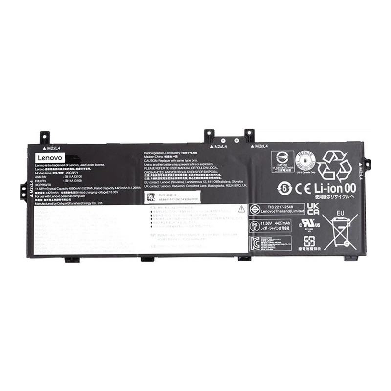 Батарея Lenovo ThinkPad X13 Yoga Gen 2 L20M3P71 L20L3P71 L20C3P71 L20D3P71 4560mah 52.8Wh 11.5B Original Батарея Lenovo ThinkPad X13 Yoga Gen 2 L20M3P71 L20L3P71 L20C3P71 L20D3P71 4560mah 52.8Wh 11.5B Original