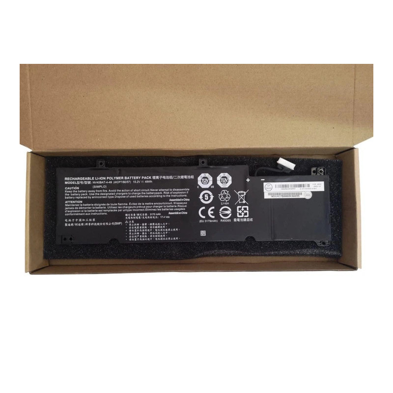 Батарея Clevo Schenker Hasse NV40BAT-4-49 NV40BAT-4-53 NV40BAT-4-73 3175mah 49Wh 15.2B Original