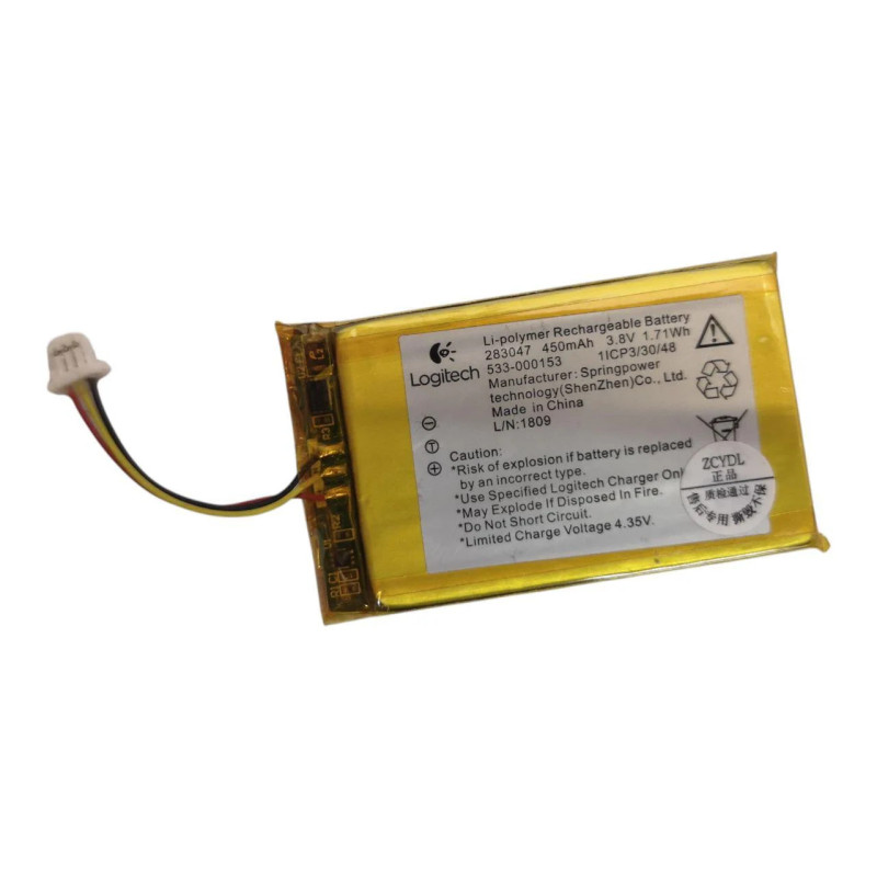 Батарея Logitech Harmony Express Universal Voice Remote 283047 533-000153 450mah 3.7В Original
