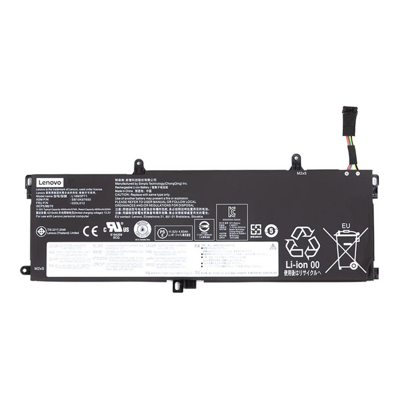 Батарея Lenovo ThinkPad T590 P53S T15 T15S Gen 1 2 L18S3P71 L18L3P71 L18M3P71 4950mah 57Wh 11.52B Original