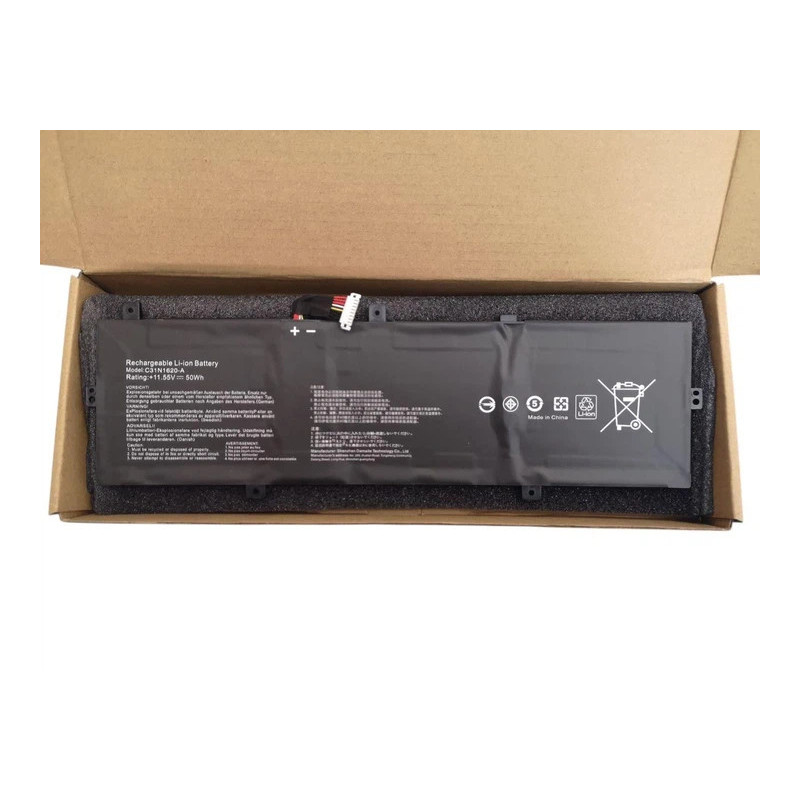 Batteria C31N1620 Per ASUS Zenbook UX430, UX3400, U4100, BX430, 11.55V 50Wh, Sostituisce 31CP5/70/81, Con Garanzia 12 Mesi