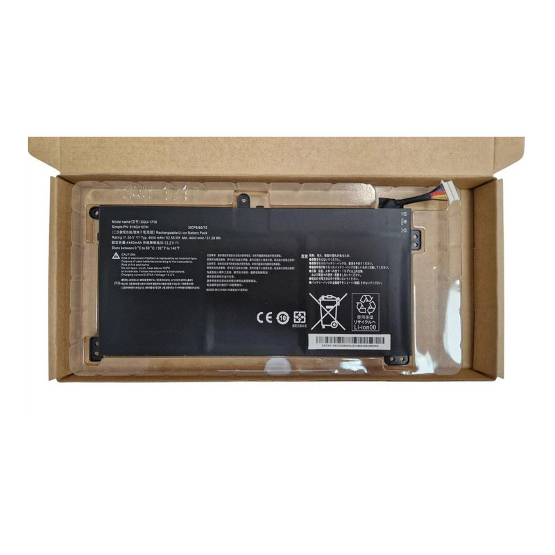 Батарея Hasee KINGBOOK U65A QL9S04 916QA107H SQU-1716 4550mah 52 55Wh 11.55B Original Батарея Hasee KINGBOOK U65A QL9S04 916QA107H SQU-1716 4550mah 52 55Wh 11.55B Original