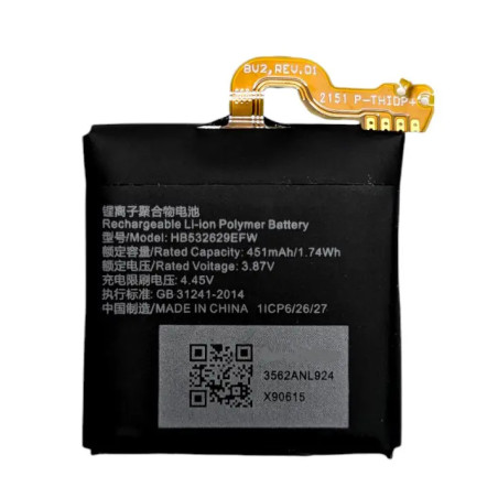 Батарея Huawei Watch D GT Runner Run-B19 MLY-B10 HB532629EFW 451mah 3.87B