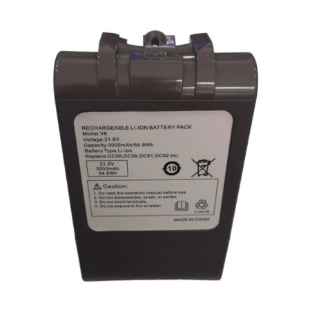 Батарея Dyson V6 SV03 SV04 SV05 SV06 SV07 SV09 DC58 DC59 DC72 DC74 3000mah 64.8Wh