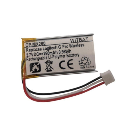 Батарея Logitech G495 LIGHTSPEED 533-000201 CP-MX260 260mah 0.96B