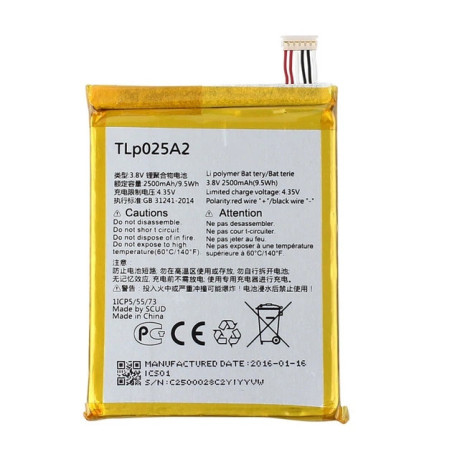 Батарея Alcatel TLP025A2 7043D 7047D 8000D 8008D 6043D Blackberry Z3 3.8B 2500mah
