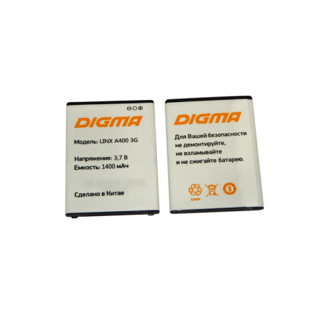 Батарея Digma Linx A400 3G 3.7B 1400mah