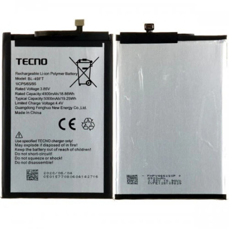 Батарея Tecno Pop 7 7 Pro Spark Go 2023 BL-49NT 5000mah 3.85B