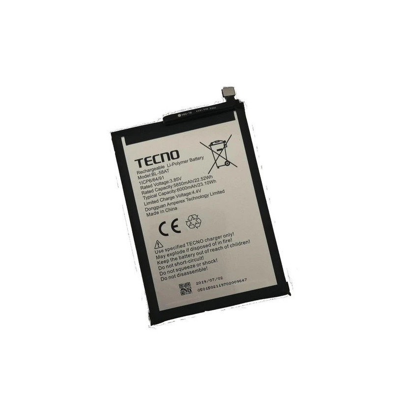 Батарея Tecno LB6 LC6 Pop 2 Pop 2 Plus BL-49ET 5000mah 3.85B
