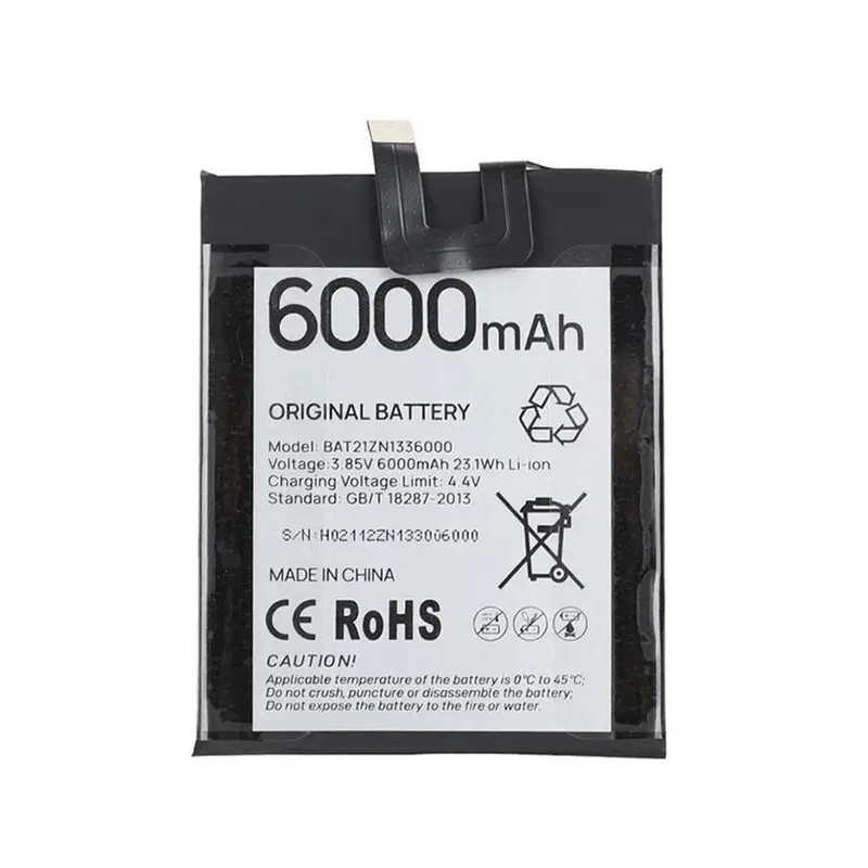 Батарея Doogee V20 V20 Pro BAT21ZN1336000 6000mah 3.85B Батарея Doogee V20 V20 Pro BAT21ZN1336000 6000mah 3.85B