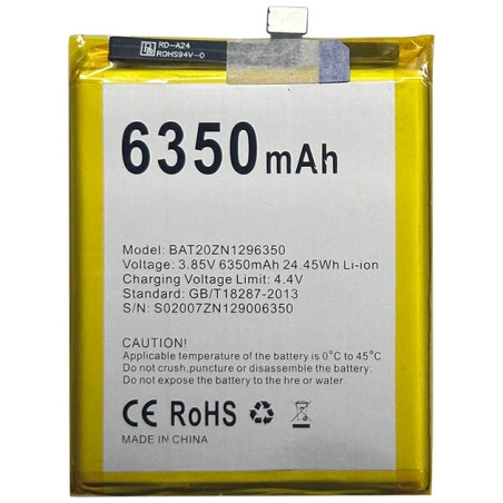 Батарея Doogee S96 Pro Doogee GT BAT20ZN1296350 3.85B 6350mah