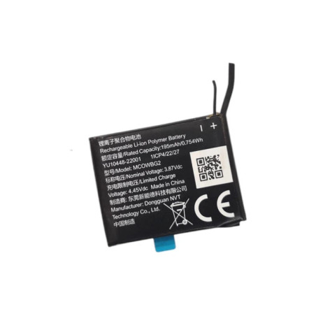 Батарея Garmin Smartwatch MCOWBG2 361-00136-10 361-00136-21 195mah 3.8B