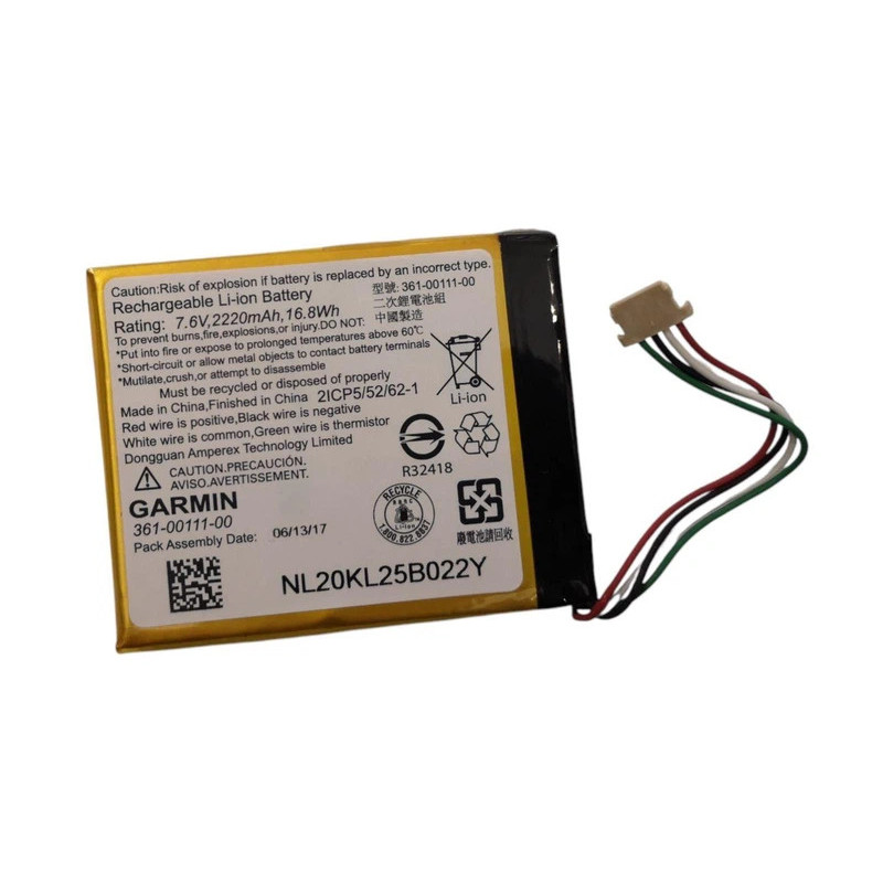 Батарея Garmin 361-00111-00 2220mah 16.8Wh 3.8B