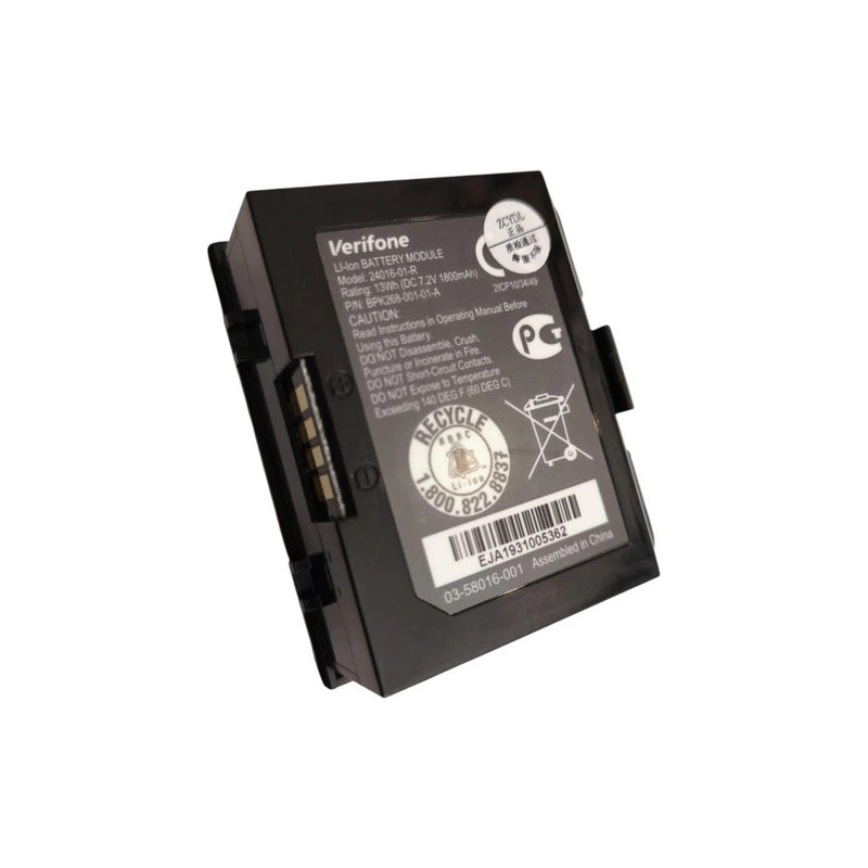 Батарея Verifone VX520 VX670 VX680 LP103450SR 24016-01-R 1800mah 3.7B Original Батарея Verifone VX520 VX670 VX680 LP103450SR 24016-01-R 1800mah 3.7B Original